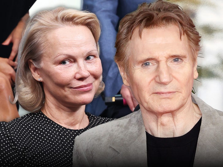 pamela anderson liam neeson. main getty