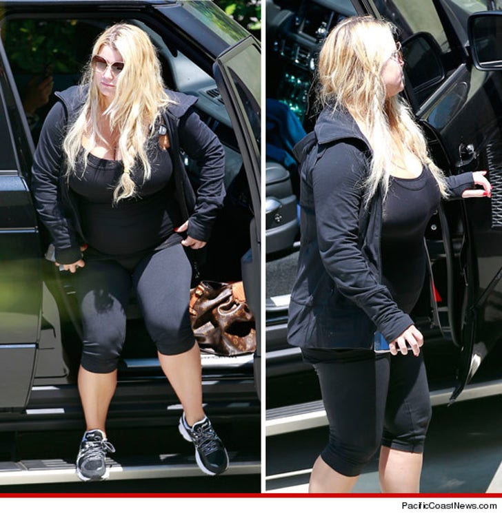 Jessica Simpson -- My Boobs Are TOO BIG to Go Running