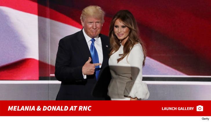 Melania and Donald Trump -- Republican National Convention
