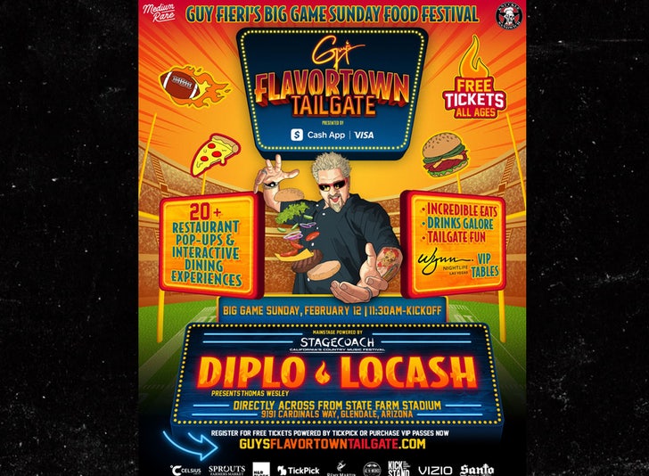 Guy Fieri's Flavortown Tailgate coming to the Super Bowl