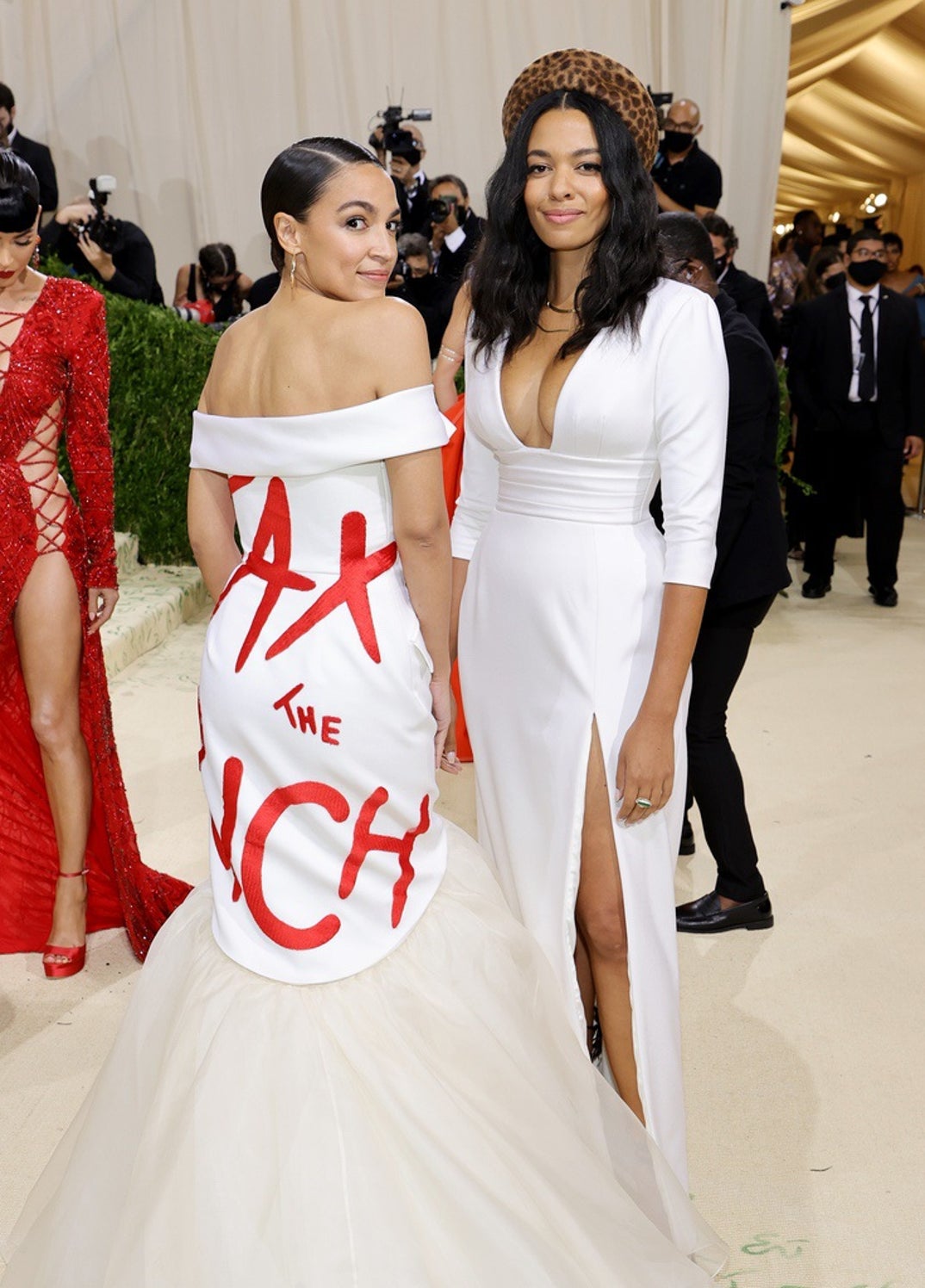 Alexandria Ocasio-Cortez (left) 2021