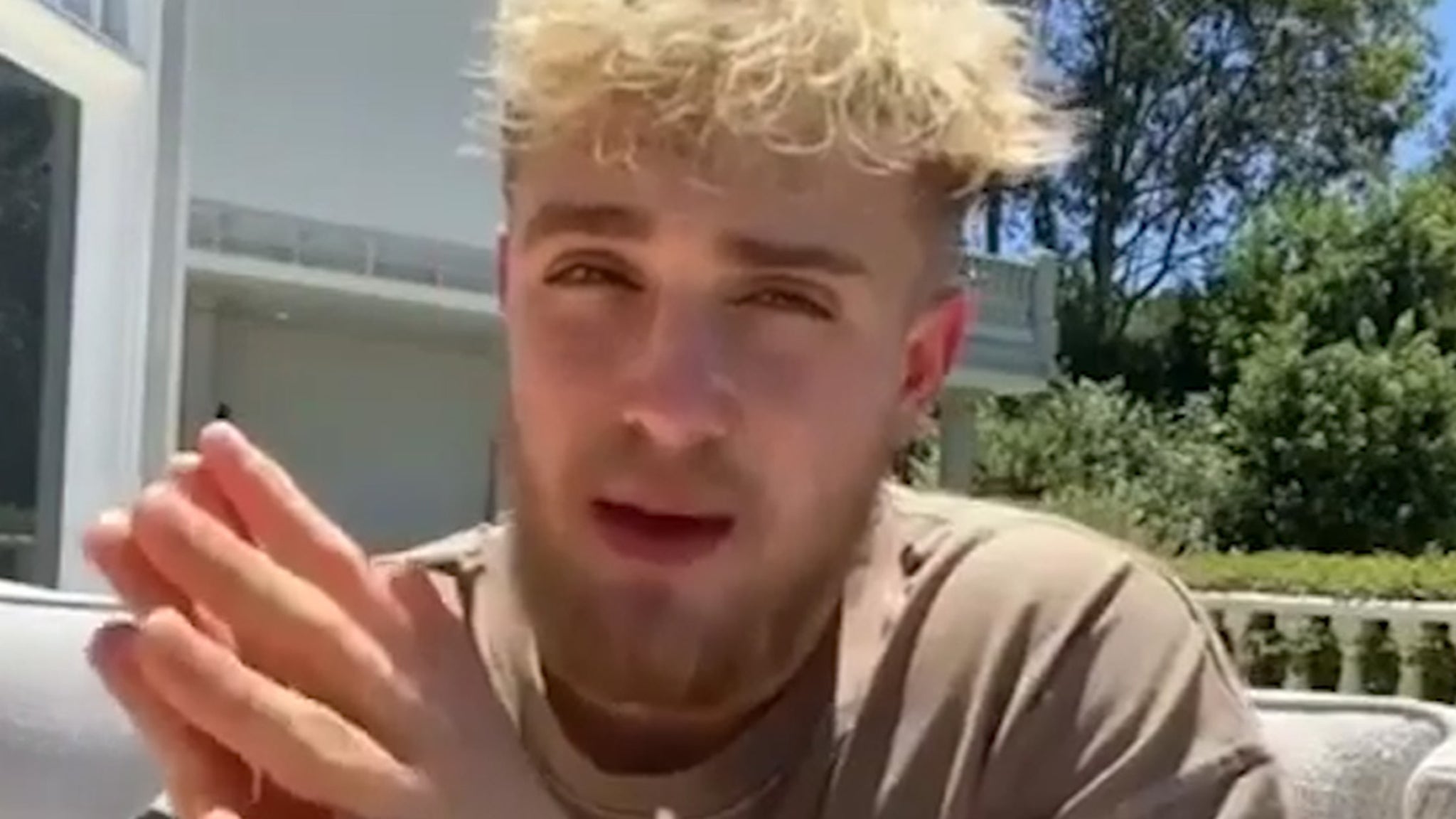 Jake Paul Claims FBI Raid Tied to AZ Looting Case, Chills with Dog and Ex-GF - TMZ