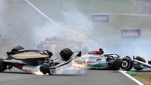 F1's Zhou Guanyu In Terrifying Crash At British GP, 'Halo Saved Me'