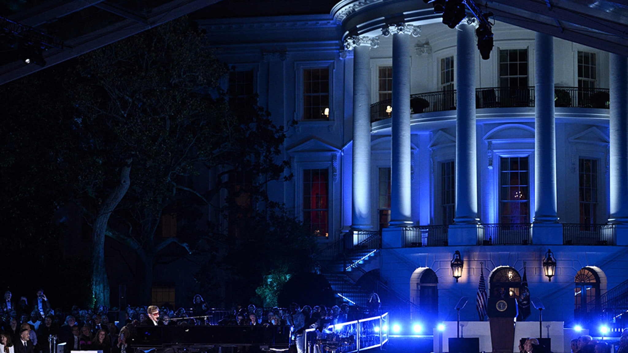 Elton John Performs At White House