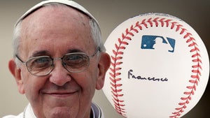 pope francis signed baseball