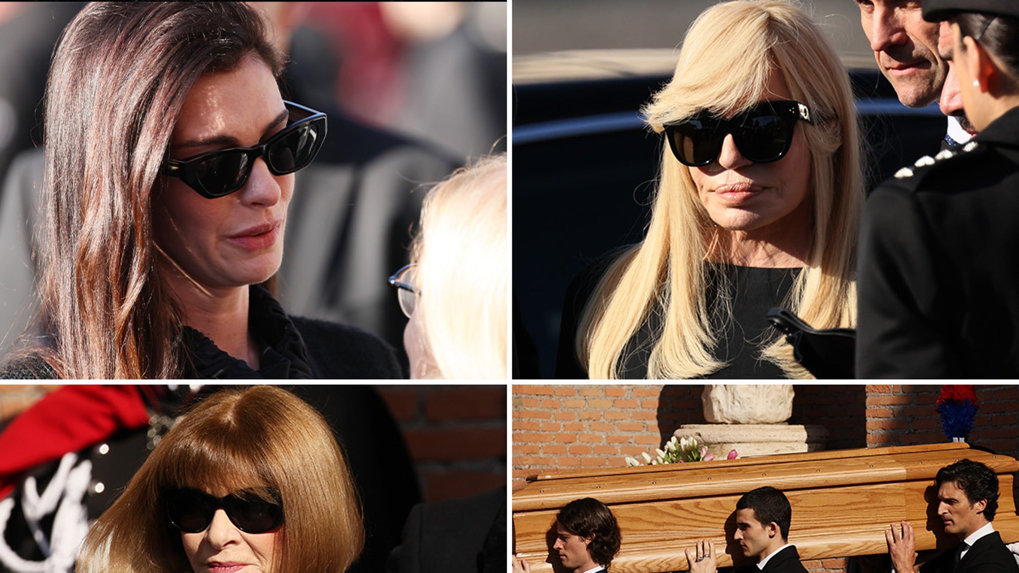 Celebs Flock to Rome for Fashion Designer Valentino Garavani's Funeral