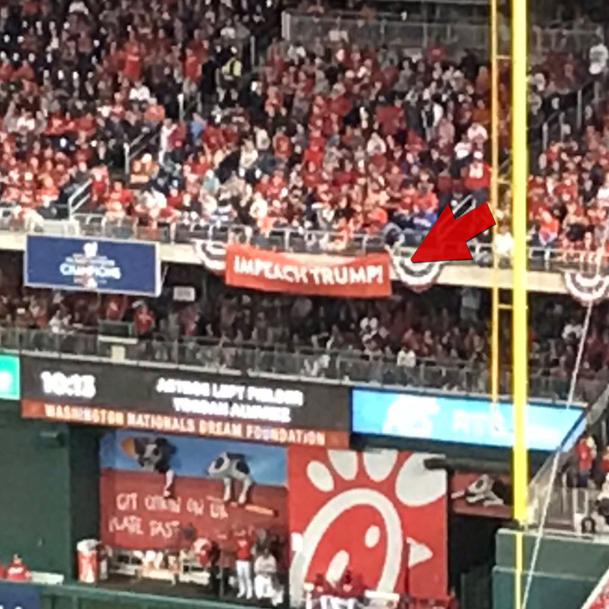 Washington Nationals fans boo Trump campaign ad during World Series watch  party