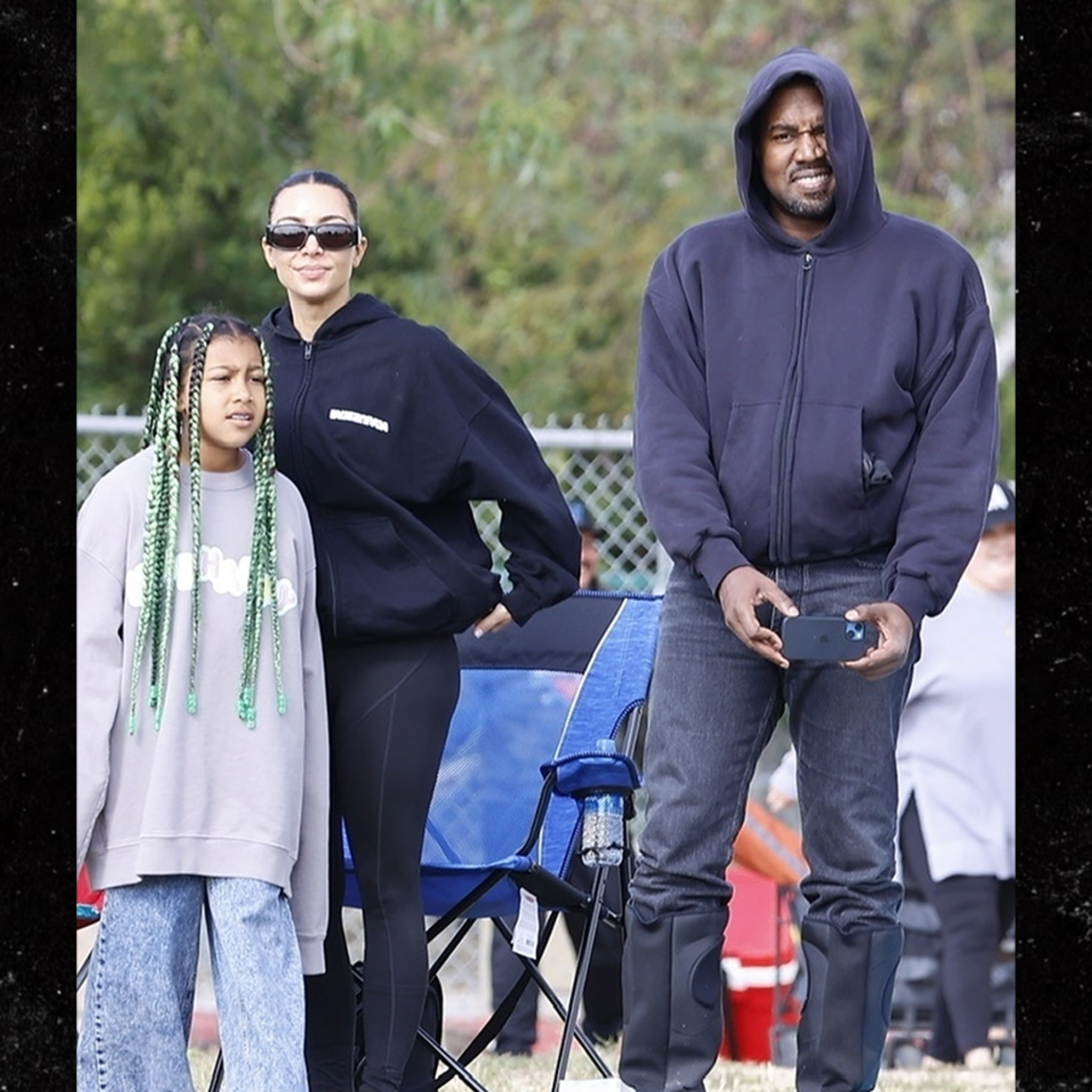 Kim Kardashian and Kanye West's Matching Sunglasses