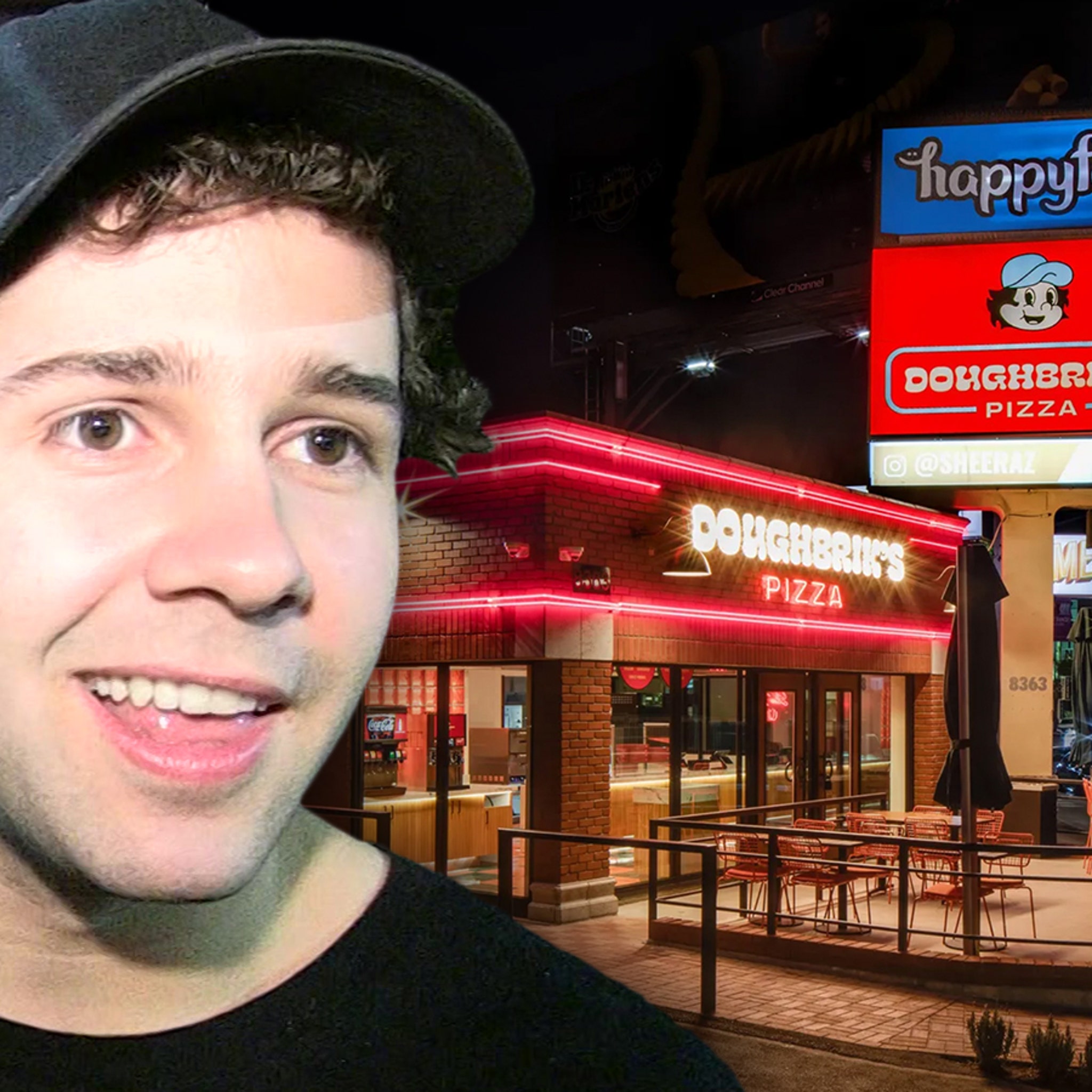 David Dobrik's New Pizza Place Gets Early Morning Campers for Opening