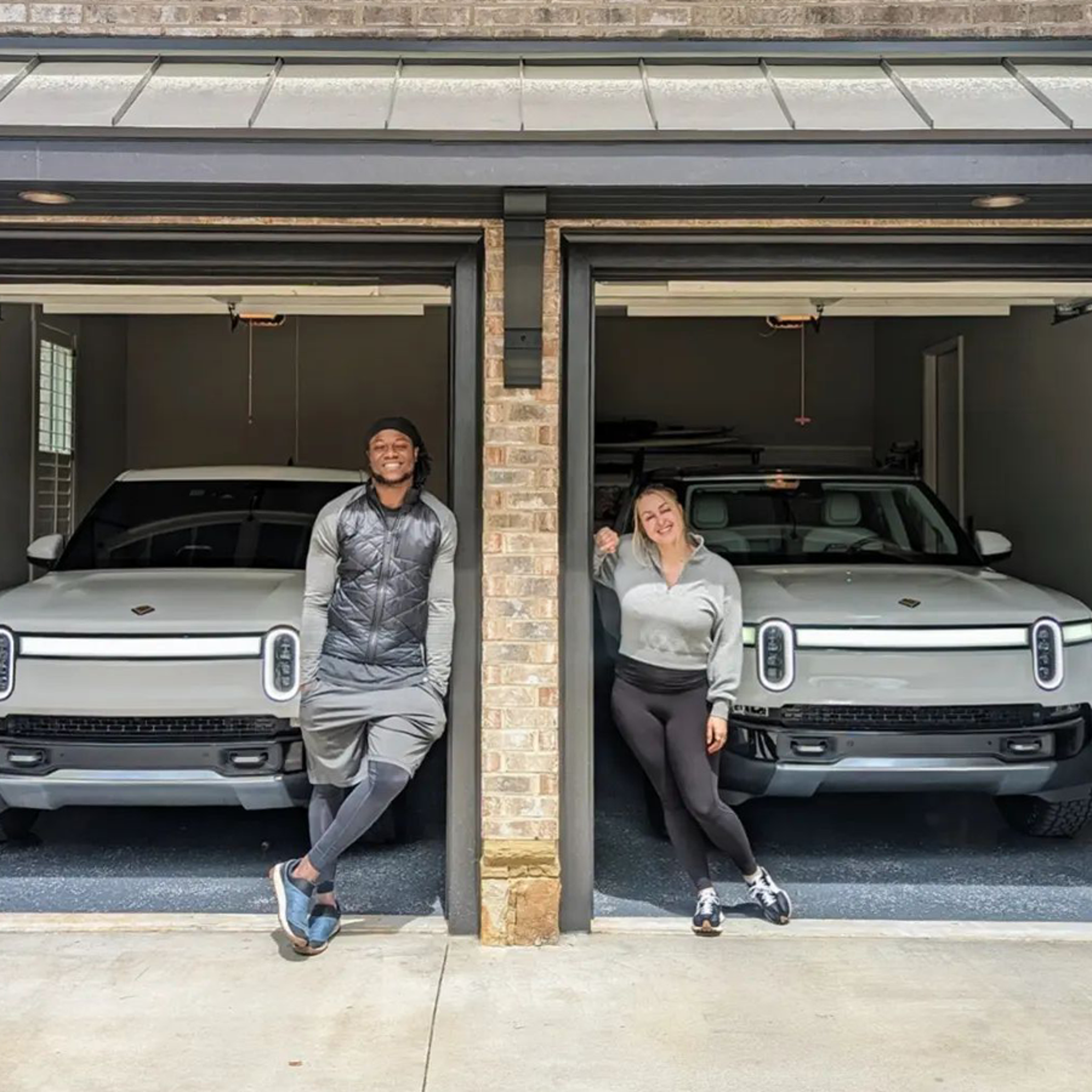 NFL WR Chris Conley Gets Matching Rivian EV W/ Wife, 'His & Hers'