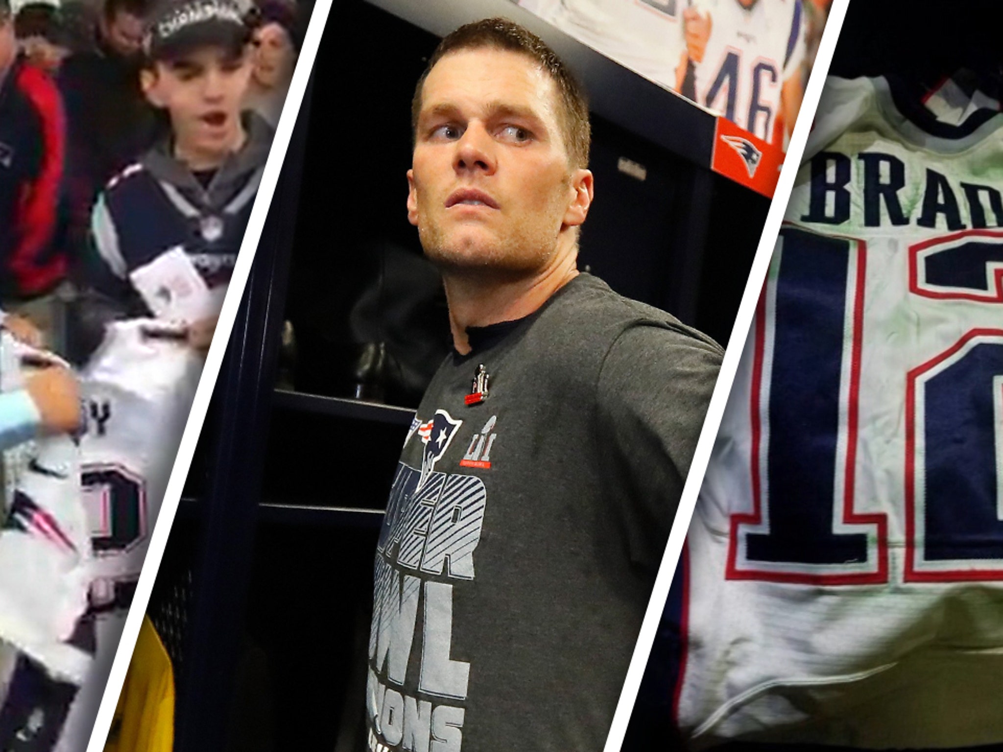 Patriots Reward Tom Brady Stolen Jersey Hero, Front Row Seats!!!