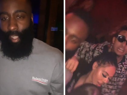 James Harden Rocks Versace Snakeskin Suit Before Droppin' 50 on LeBron,  Lakers