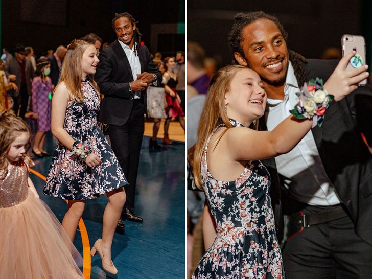 Anthony Harris Takes Young Fan To Daddy-Daughter Dance