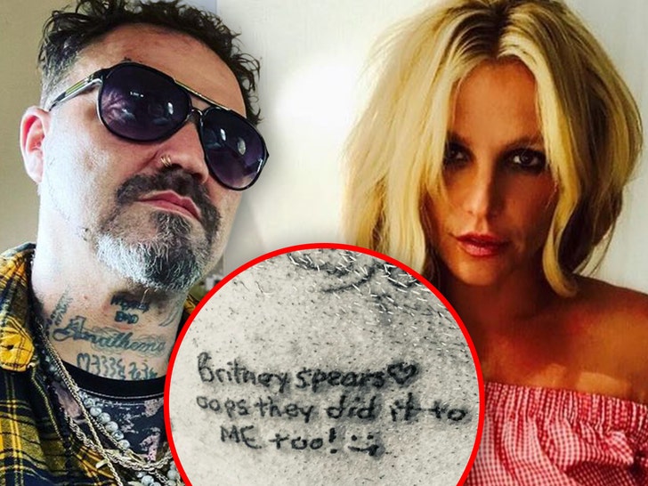 Bam Margera Gets Britney Spears Tattoo, 'Oops They Did It To Me Too ...