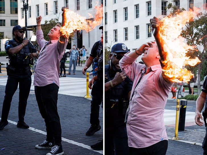 Protester Sets Himself on Fire Outside White House