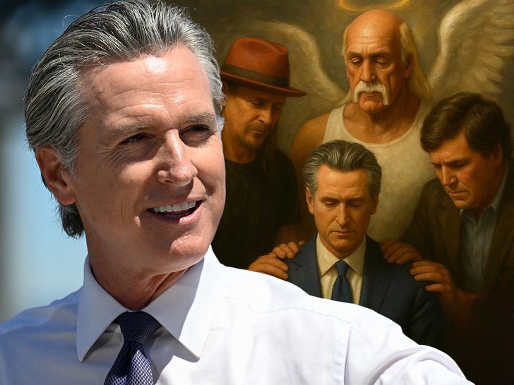gavin newsom and hulk photo 1