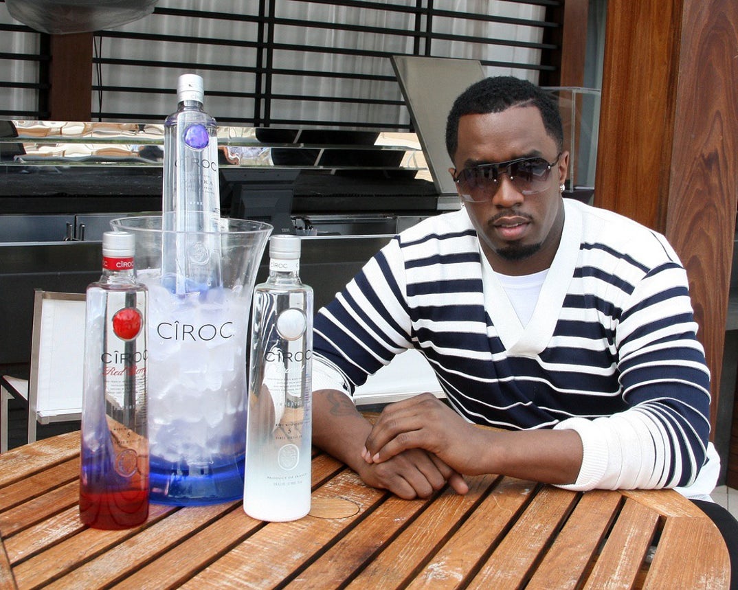 There's no question P. Diddy knows how to get into the spirit of having a good time, and with his popular liquor brand Cîroc, he has broken into bars, clubs, hotels and homes all over the world! Perhaps it's the colorful variety of sleek bottles and tasty flavors that have made him laugh all the way to the bank!