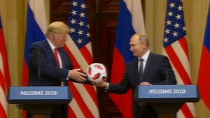 Putin Gives Trump World Cup Soccer Ball In Hacky Metaphor
