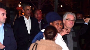 Barack Obama Dines with Robert De Niro and Tim Cook in NYC