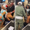 Joseline Hernández golpea a Big Lex en el backstage de la pelea de Mayweather