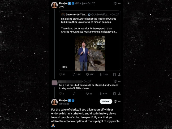 Flaujae Johnson Charlie Kirk X Twitter