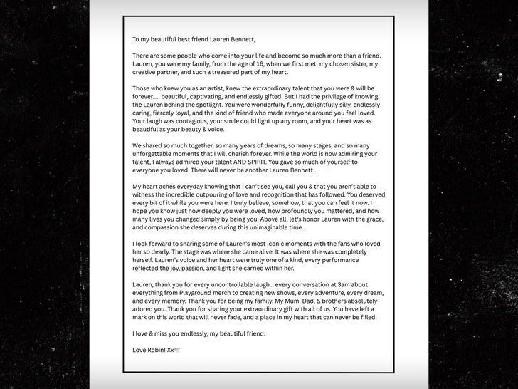 Robin Antin letter insta 1