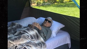 Kirk Douglas Goes Camping at 102!