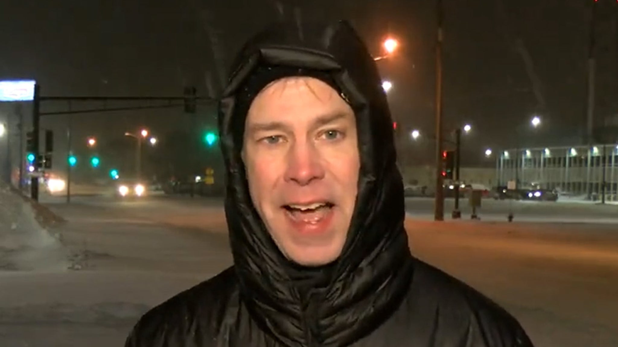 Iowa TV Reporter Delivers Snarky Weather Report in Snow Storm