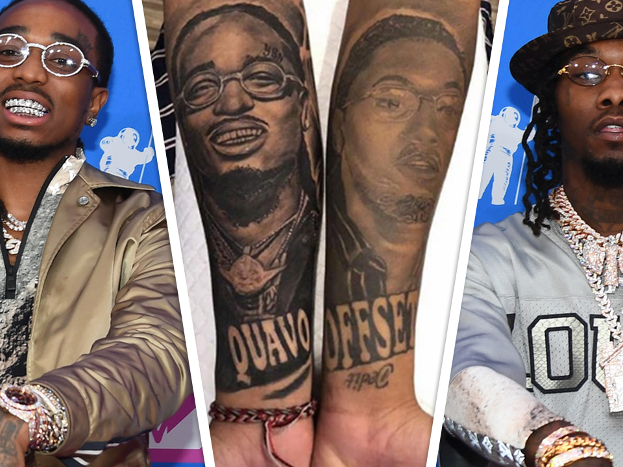 Offset Honors Takeoff With Full Back Tattoo