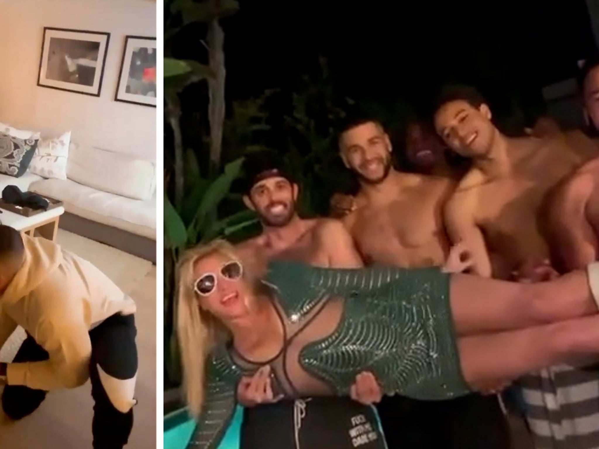 Britney Spears Throws Sexually-Charged Divorce Party with Shirtless Men