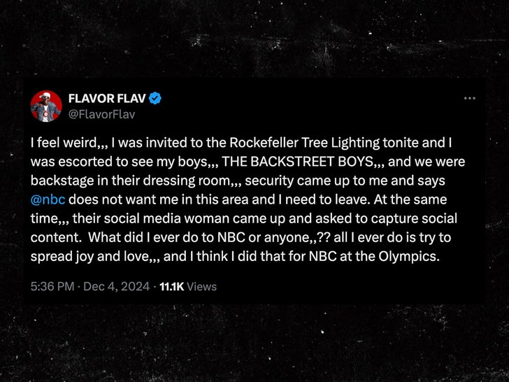 flavor flavor backstreet boys rockafeller tree