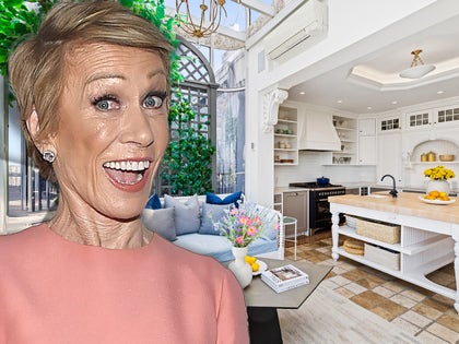 Barbara Corcaran Next To Her New York Apartment