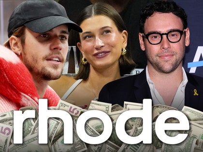 justin bieber scooter braun hailey bieber rhode getty 1