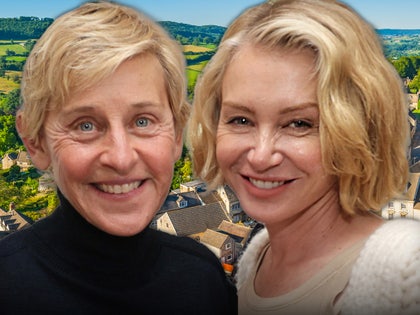 ellen degeneras portia de rossi cotswolds england main getty