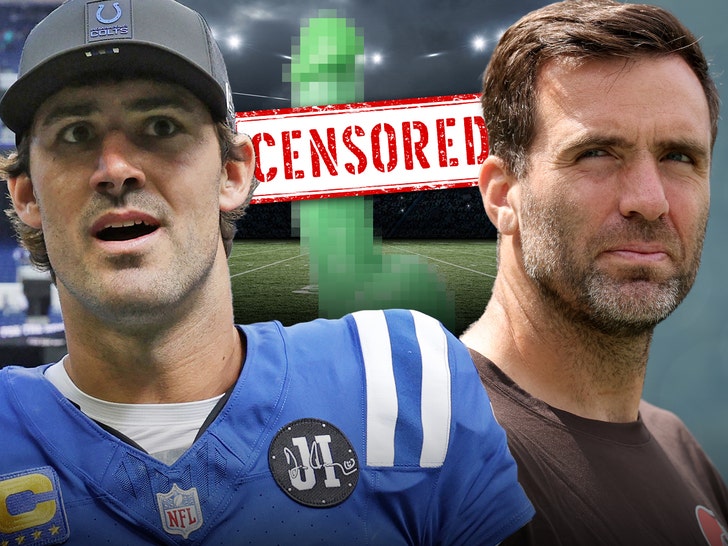daniel jones and joe flacco dildo getty 1