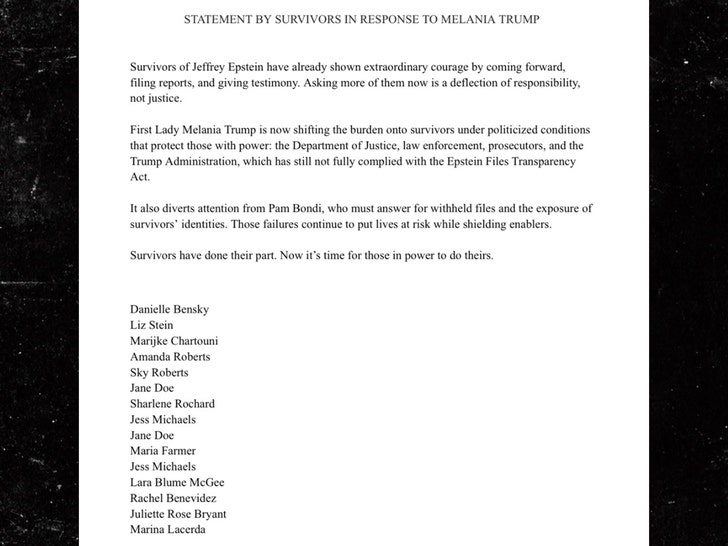statement by survivors