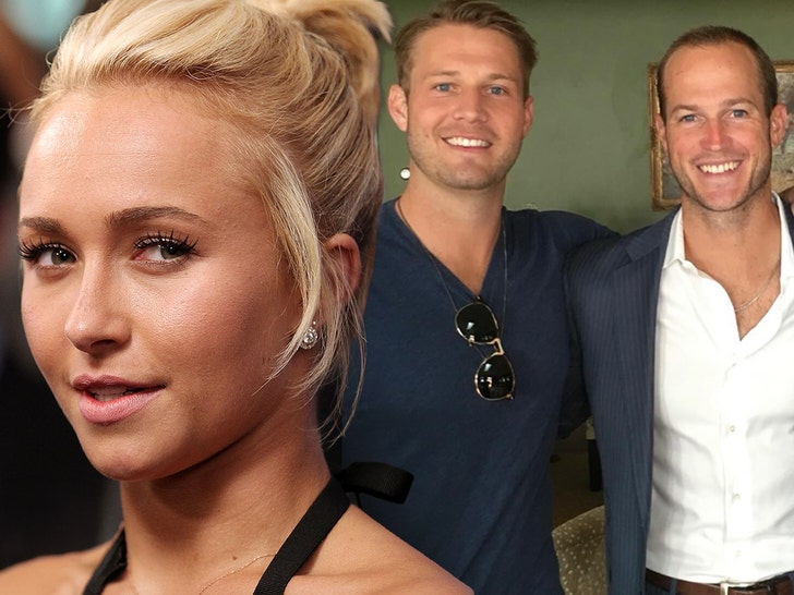 hayden panettiere, zach hickerson, and brian hickerson getty comp