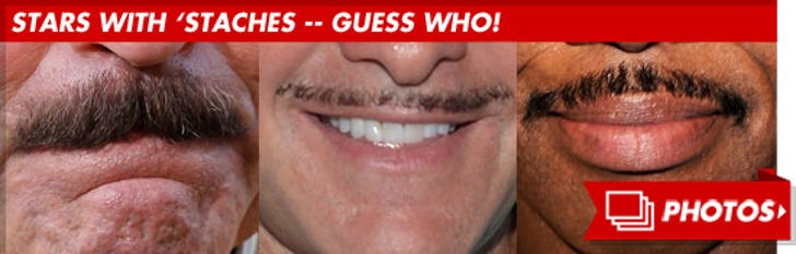 Stars with 'Staches -- Guess Who!