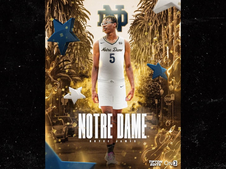 Bryce James, LeBron's son, transfers to Notre Dame High School