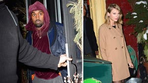 Kanye West & Taylor Swift -- BFFs Do Dinner ... Before the Duet