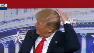 Trump Makes Fun of the Bald Spot on His Head During CPAC Speech