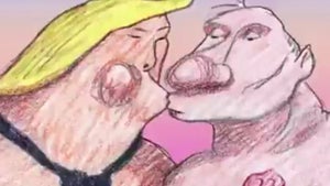 President Trump & Putin 'Love Story' Cartoon Stirs Controversy