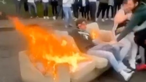 Michigan State Football Fans Burn Couches, Flip Car After Beating Michigan