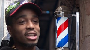 Quavo Causes Barbershop Customer to Lose His Seat So He Can Go First