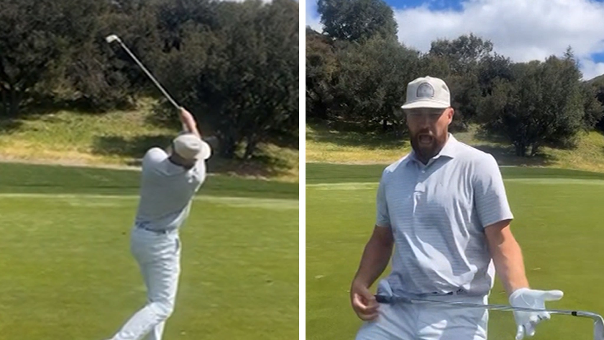 Travis Kelce Rocks Out To Taylor Swift's 'Bad Blood' On Golf Course
