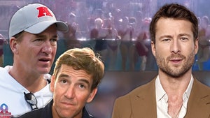 eli peyton manning glenn powell x getty composite