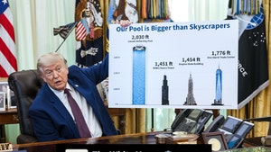 trump posts size of pool