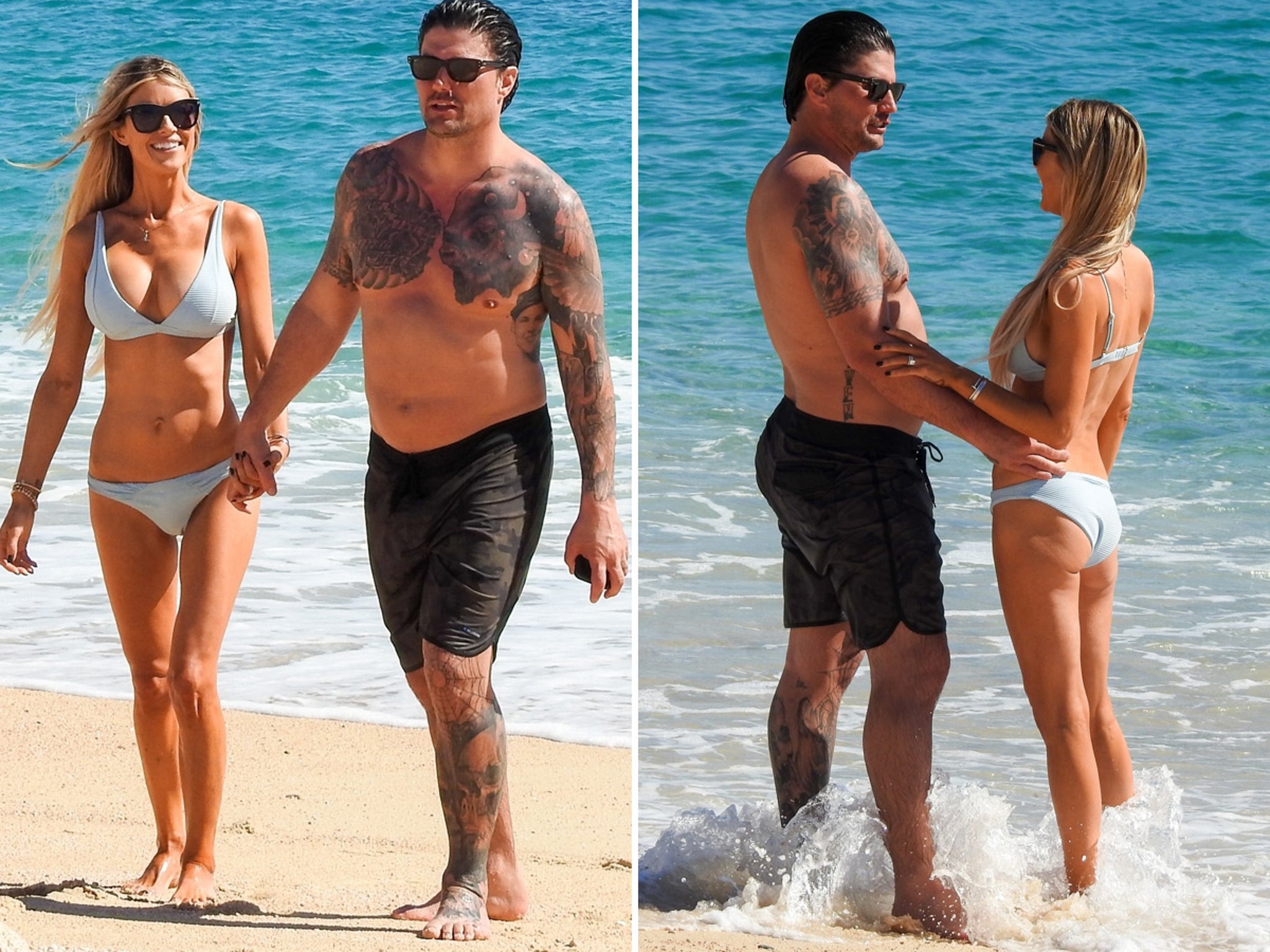 Christina Haack and Fiance Joshua Hall Hit the Beach in Cabo.