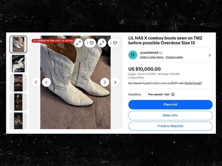 lil nas x boots ebay sub