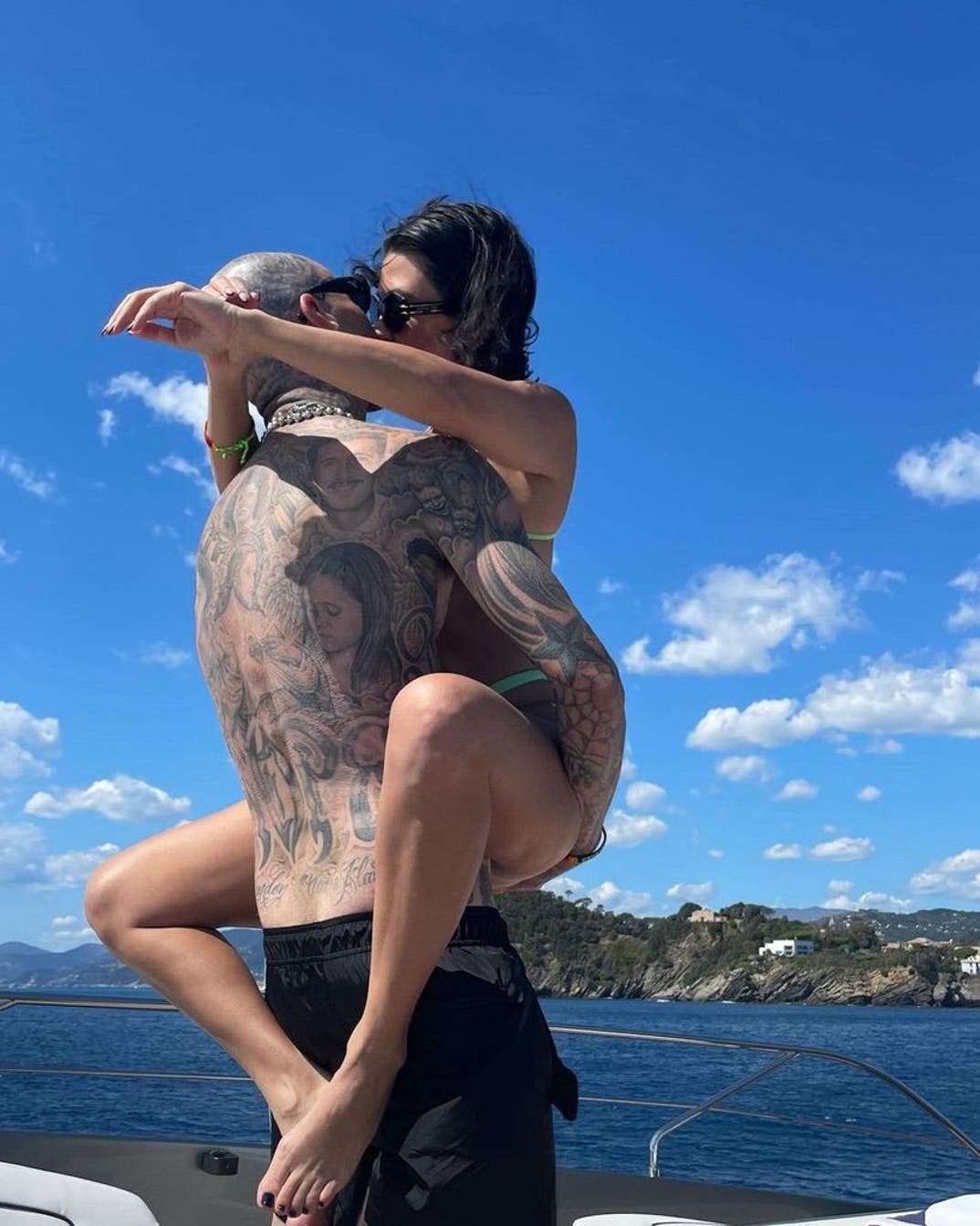 Travis Barker and Kourtney Kardashian